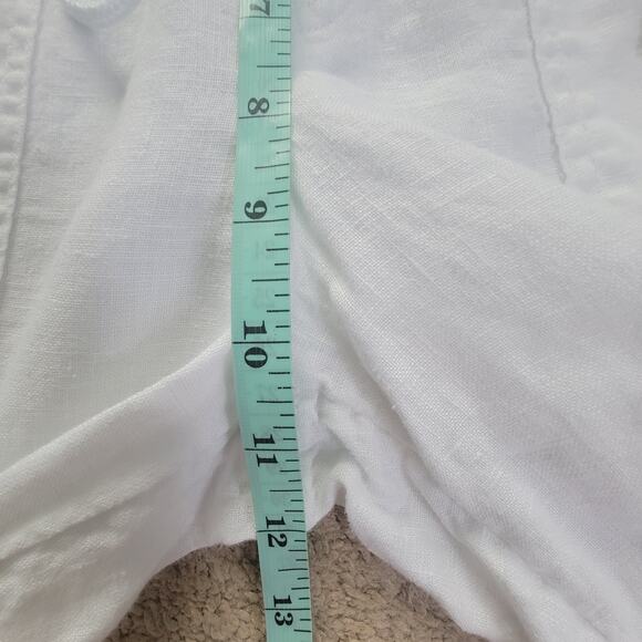 Athleta Womens 10 Cabo Linen Wide Leg Pull-On Pants White - Picture 5 of 10